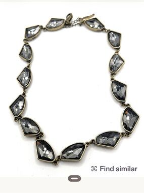 Chloe + Isabel Sunset on the Seine Collar Necklace Smoke Grey